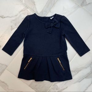 Janie and Jack Navy Pleated Dress